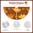 thumbnail image 3 of Sikiie Dinosaurs and Leaves Nativity Christmas Tree Skirt, Jesus Christian Winter Holiday Tree Mat Decoration(30-48IN)36", 3 of 6