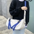 thumbnail image 1 of Bolso de hombro para hombre, bolso cruzado, bolso de compras, bolso de viaje, bolso de mano con cremallera, bolso de mano para viajes de primavera, , Correa Blanca Azul Fernando Tote de hombro para hombres, 1 of 8