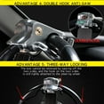 thumbnail image 4 of Car Steering Wheel Lock, Car Anti-Theft Device Car Seat Belt Lock,Car Vanalarm Lock, Steering Wheel Car Security Lock Universal Fit For Vehicles Truck SUV -Broken Window Edition Gray, 4 of 6