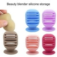 thumbnail image 2 of huanledash Travel Makeup Sponge Holder Breathable Shatterproof High Elasticity Easy to Carry Portable Double-sided Stripe Vented Makeup Blender Case, 2 of 8