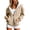 Champagne, variant on Women's Leopard Print Full Zip Hoodie Long Sleeve Loose Jacket with Pockets Casual Fall Outerwear Amber Color,S