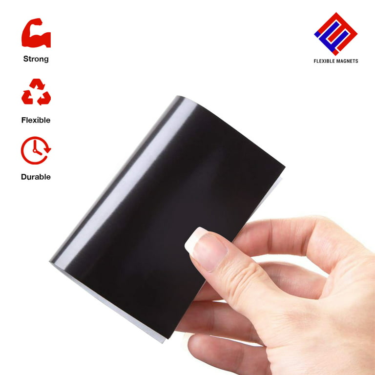 Self Adhesive Magnetic Sheets - Make Anything A Magnet - Magnetic Adhesive Sheets -Premium Quality Peel and Stick Magnets by Flexible Magnets 20 Mil