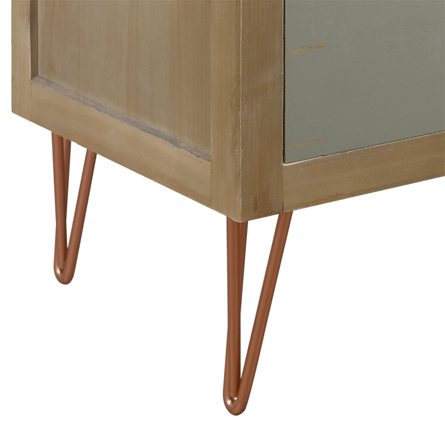 Kadyn 2 Drawers Wooden Nightstand, Modern Style Bedside Table with Metal Feet, Storage Sofa Side Table for Living Room and Bedroom, Natural Kadyn 2 Drawers Wooden Nightstand, Modern Style Bedside Table with Metal Feet, Storage Sofa Side Table for Living Room and Bedroom, Natural