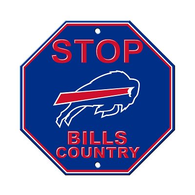 Panneau d'Arrêt en Plastique Buffalo Bills