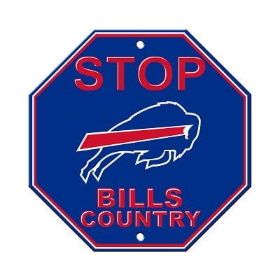 Panneau d'Arrêt en Plastique Buffalo Bills