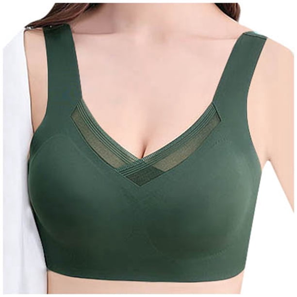 Lencería sin costuras de malla para mujer: camiseta deportiva sexy para yoga, con fruncido y soporte en la espalda, tirantes ajustables, material de nailon y spandex. Nota: consulte la tabla de tal