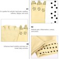 thumbnail image 2 of EeaseMX 1 par de guantes de compresión magnéticos para artritis, guantes sin dedos (caqui), 2 of 7