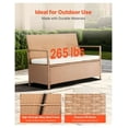 thumbnail image 3 of Outdoor Storage Bench PE Rattan 70 Gal Deck Box - Waterproof Patio Seat & Storage, 3 of 9