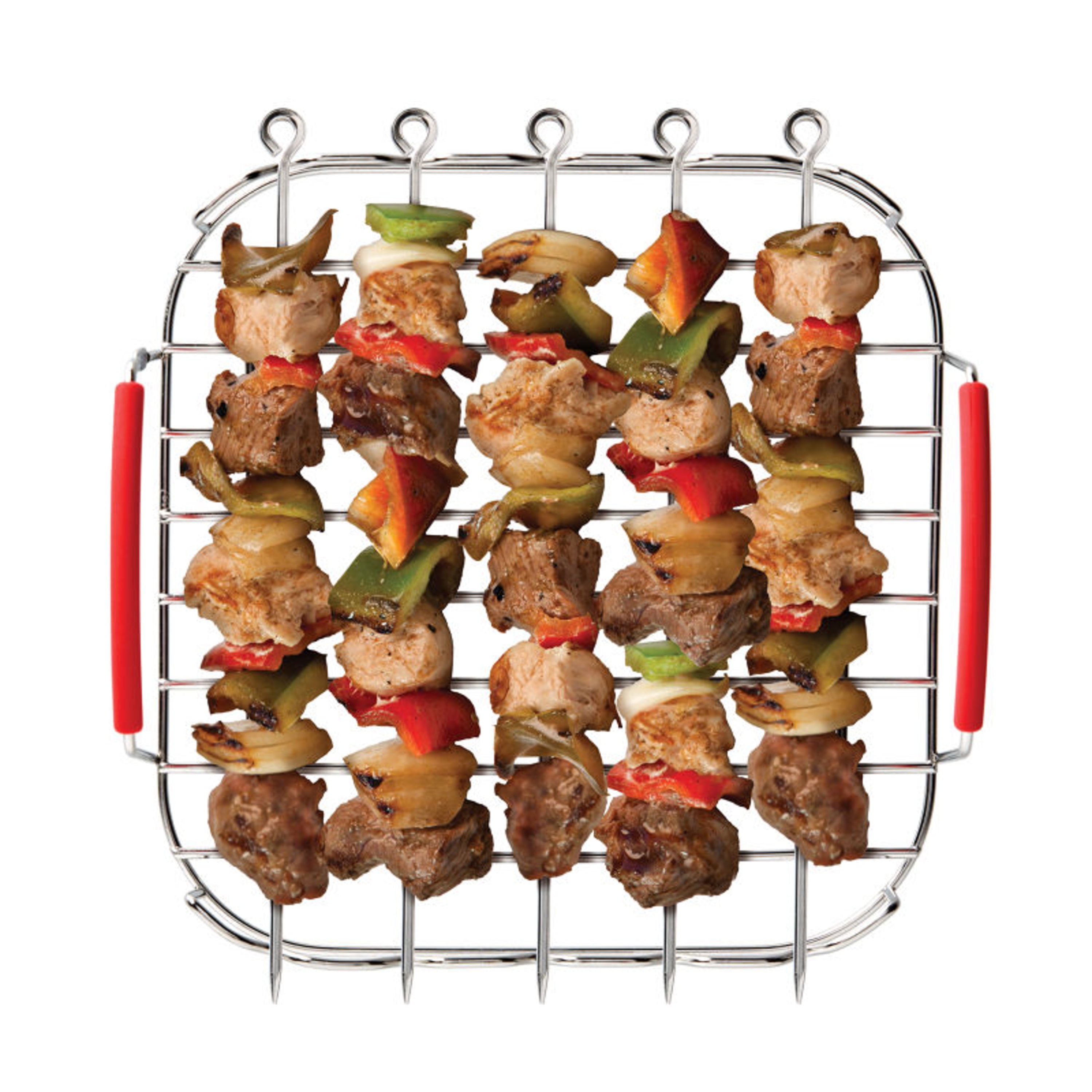 Air Fryer Accessories With Skewers | Double Layer Stainless Steel Airfryer  Grill | Multi-purpose Rack Stand For Cooking Steaming Baking, 6, 7, 8 Inche