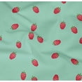 thumbnail image 4 of oneOone Organic Cotton Poplin Twill Fabric Raspberry Fruit Print Fabric by Yard 42 Inch Wide, 4 of 4