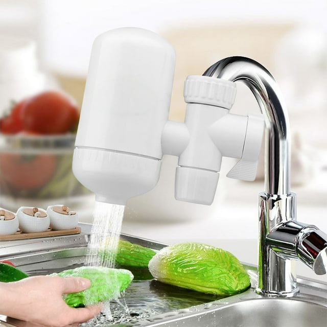 Vrorvz Système de Filtre à Eau pour Robinet Complet Réduit 99 pour Cent des Impuretés Installation Facile Convient à Tous les Robinets Réduction de Plomb et Produits Chimiques Bon Goût Pratique Boisson Directement 0.5lb