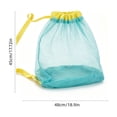 thumbnail image 3 of Large Breathable Mesh Drawstring Beach Bag Sandproof Pool Toy Storage Tote with Shoulder Strap Portable Swim Wet Clothes Shells Carrier, 3 of 6
