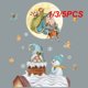 thumbnail image 2 of Pegatinas de ventana de decoración navideña, regalos de Papá Noel, pegatina de espejo de Feliz Navidad, árbol de Navidad, pegatina de ventana de pared de vidrio, nuevo, 2 of 4