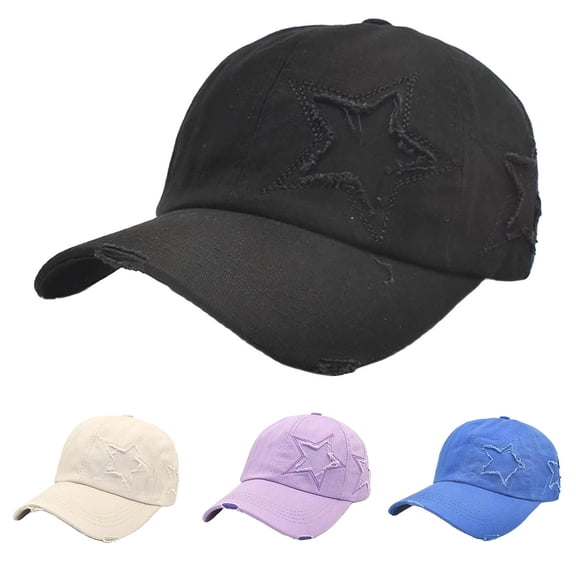 Only Moment Blue Unisex Vintage Washed Unstructured Baseball Cap Polyester,Spandex Adjustable Size for Running Workouts and Outdoor Activities All Seasons One Size