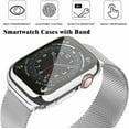 thumbnail image 2 of Metal Magnetic Bands Compatible for Apple Watch Band 42mm with Case, Stainless Steel Milanese Mesh Loop Replacement Strap Compatible with iWatch Series SE 6/5/4/3/2/1(Silver,42MM), 2 of 9
