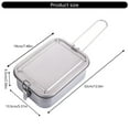 thumbnail image 5 of Jesscasday Metal Alloy Camping Lunch Box Folding Handle Bentos Container Portable Bentos Box, 5 of 16