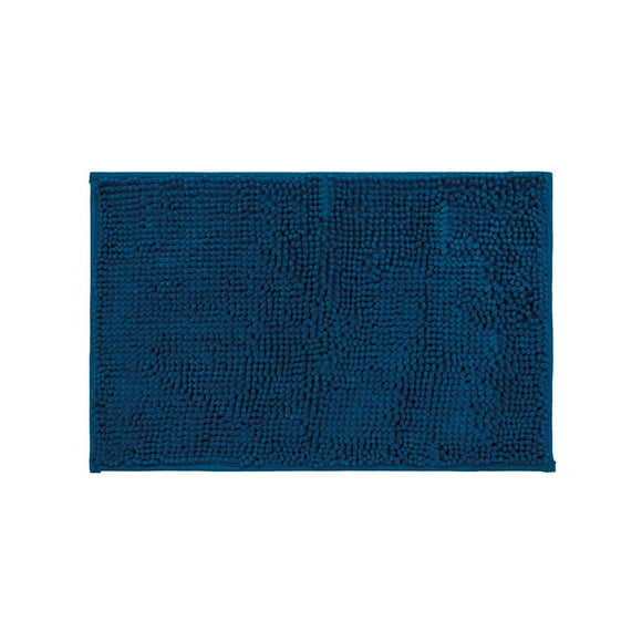 Tapete de baño Castelog Shaggy 40cm X 60cm azul marino T7707