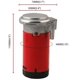 thumbnail image 3 of Kit de bomba de aire CHAO de 12 V con compresor rojo, bocina eléctrica, motor electromagnético, 3 of 3
