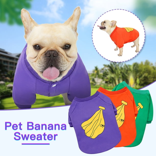 onlyliua Liquidación Ropa para Mascotas Ropa Taurina Ropa para Mascotas Jersey Taurino Banana