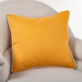 thumbnail image 1 of SARO 808.SF20S 20 Pouces Carré Design Classique en Bas Rempli Coussin - Safran, 1 of 1