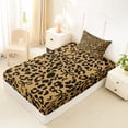 thumbnail image 4 of Erosebridal Ribbon Bowtie Twin Sheet Sets 3pcs for Girls Women ,Teens Animal Cheetah Print Bedding,Lightweight Room Decor, 4 of 5