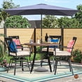 thumbnail image 2 of Mondawe 10' x 6'5 Patio Umbrella Navy Blue Rectangular Market Umbrella, 2 of 9
