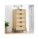 thumbnail image 4 of Moderno rattan 5 - cajón double cómoda: ideal para para dormitorio, sala de estar, hallway, y oficina - organize your clothes, 4 of 8