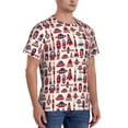thumbnail image 2 of Qekee Rocket Pattern Classic Fit T-Shirt Men's Shirt Men's Tight Short Sleeves for Exercise, Running, Mountaineering - Rocket Pattern, 2 of 9