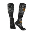 thumbnail image 4 of Fotbe Travel print Women's Men's Novelty Crew Socks Cotton Socks Knee High Socks for Walking,Running,Nurses,Pregnancy, 4 of 9