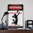 thumbnail image 5 of Basketball Metal Tin Sign Vintage Basketball Poster Plaque Signs Gifts for Boys Room Home Wall Decor Warning Basketball Players Only All Others Will Be Struck Out 8x12 Inch, 5 of 5