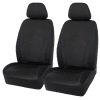 Auto Drive 2 Piece Low Back Gel Cooling Car Seat Cover Polyester Black, Universal Fit, 2010SC12