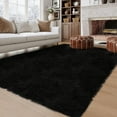 thumbnail image 2 of Hasoo 8' x 10' Large Area Rug High-Pile Plush Shag Rug Perfect for Living Rooms, Bedrooms, Dining Rooms, Black, 2 of 7