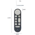 thumbnail image 6 of Silicone Remote Control Cover Case for Google TV Streamer 4K 2024 for Google GY3LE,Smart Voice Controller Replacement Protective Skin Sleeve - Black, 6 of 7