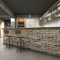 thumbnail image 5 of Art3d 20-pack 105 Sq.ft Faux Brick 3D Wall Panels Peel and Stick in Gray Brown, Self Adhesive Waterproof Foam Wallpaper, 5 of 10