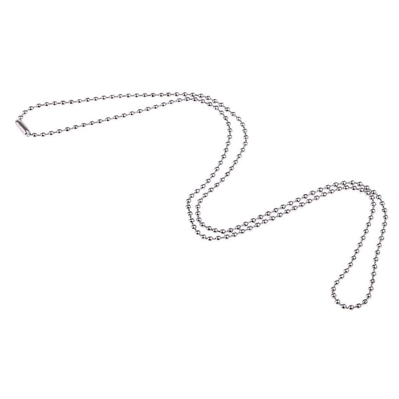 Cuentas de 2,4 mm, cadena de bolas, collar, pulsera, colgante, regalo, 4 longitudes a elegir