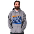 thumbnail image 3 of Rise and Grind Skateboarding Quote Hoodie Hooded Sweatshirt Men Brisco Brands S, 3 of 6
