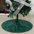 thumbnail image 5 of EWASWON Christmas 36 Inch Green Velvet Christmas Tree Skirt with Gold Trim - Holiday Decor for Christmas Parties & Family Gatherings, 5 of 6