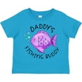thumbnail image 3 of Inktastic Daddy's Fishing Buddy with Cute Purple Fish Boys or Girls Toddler T-Shirt, 3 of 5