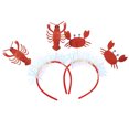 thumbnail image 2 of Miangastore Lobster Hair Hoops Red Felt Cloth 2Pcs 9.8x4.3in, 2 of 8