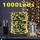 thumbnail image 1 of Cadena de luces LED de 1600 LED con cable verde, enchufable, venta al por mayor, para decoración de árboles, fiestas, bodas y jardines al aire libre, 1 of 5