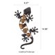 thumbnail image 4 of Arte del hierro Gecko lagarto decoración de pared decoración del jardín del hogar, 4 of 5