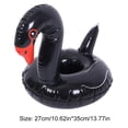 thumbnail image 2 of Soporte Cisne Bebida Vidrio PVC Portátil Piscina Fiesta Decoración (Cisne) Negro, 2 of 4