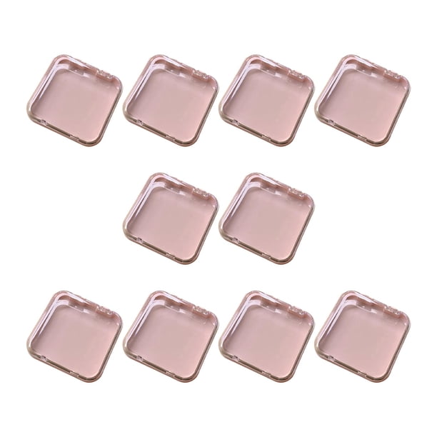 10 Uds. Cajas para uñas a presión, soporte para exhibición de puntas de uñas, caja vacía, cajas organizadoras de almacenamiento de uñas para uñas , rosa