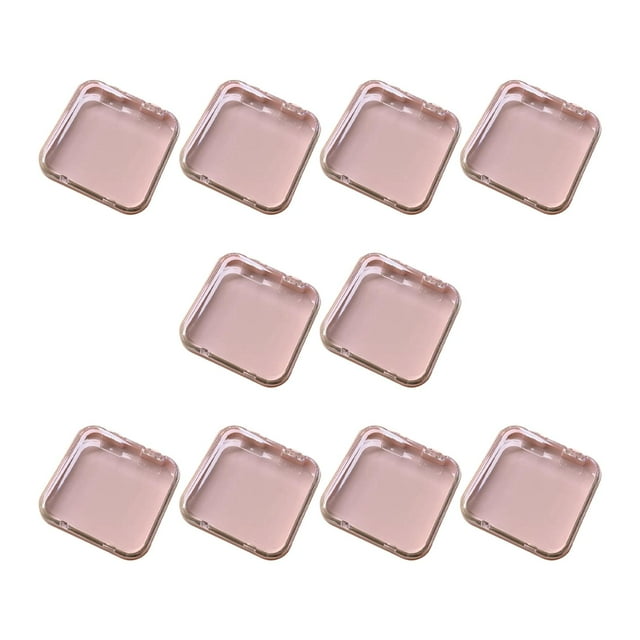 10 Uds. Cajas para uñas a presión, soporte para exhibición de puntas de uñas, caja vacía, cajas organizadoras de almacenamiento de uñas para uñas , rosa