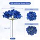thumbnail image 2 of Uxcell Flores de Hortensia de Seda, Flores Artificiales Azules Oscuras para Bodas 30 Set, 2 of 6