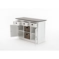thumbnail image 5 of NovaSolo Halifax Accent 2 Basket Buffet in Pure White and Dark Wood, 5 of 23