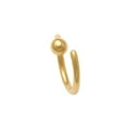 thumbnail image 2 of Anygolds 14K Real Solid Gold Captive Plain Ball Twisted Continuous Ring Body Hoop Labret Ring Nose Septum Cartilage Earring Body Hoop Piercing Jewelry 16 Gauge - MBJ1932Y Yellow Gold, 2 of 2