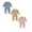Pink 1PCS & Blue 1PCS & Khaki 1PCS, variant on Baby Girls Boys Bodysuit Pajamas Romper Jumpsuit Comfort Long Sleeves Bodysuits Newborn Clothes 3PCS