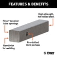 thumbnail image 2 of 10" Raw Steel Hitch Bar, 2 of 2