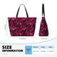 thumbnail image 4 of Disketp Burgundy Tie Dye Bolsa de Playa de Gran Capacidad, Bolso Impermeable y a Prueba de Arena para Mujer, Ideal para Playa, Piscina y Natación, 4 of 7
